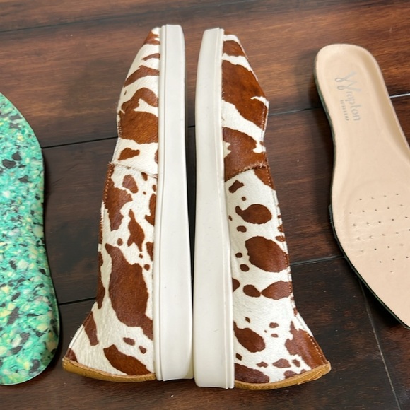 Wrapton On Point Palomino Leather Shoes Brown Women's sz 37.5 NWOB Animal Print - Picture 13 of 16